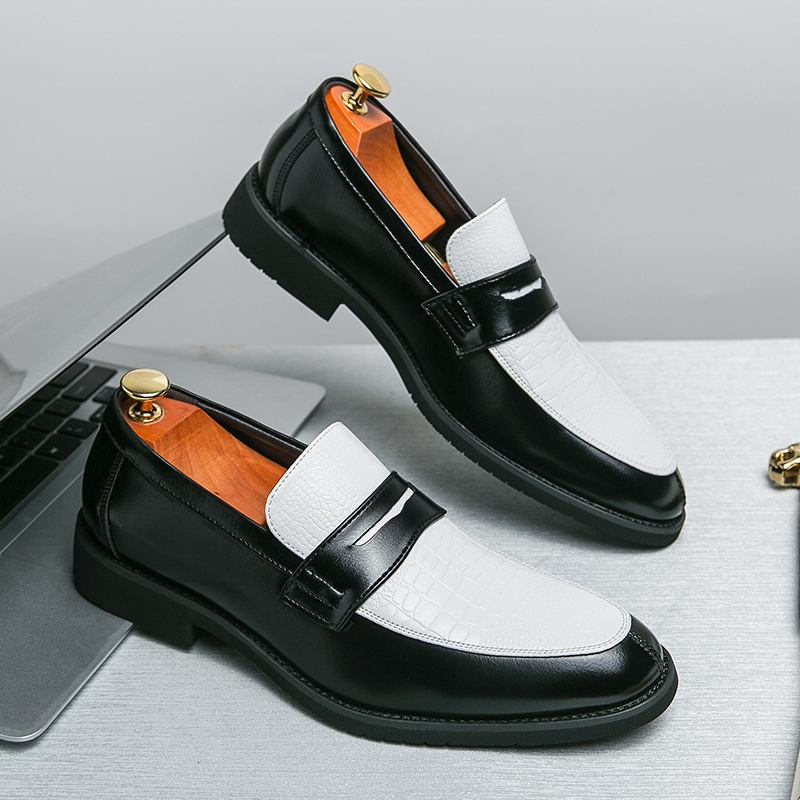 คลาสสิกแฟชั่นผู้ชายอย่างเป็นทางการรองเท้า Loafer Slip บนงานแต่งงานไม่ลื่นคุณภาพดีธุรกิจ