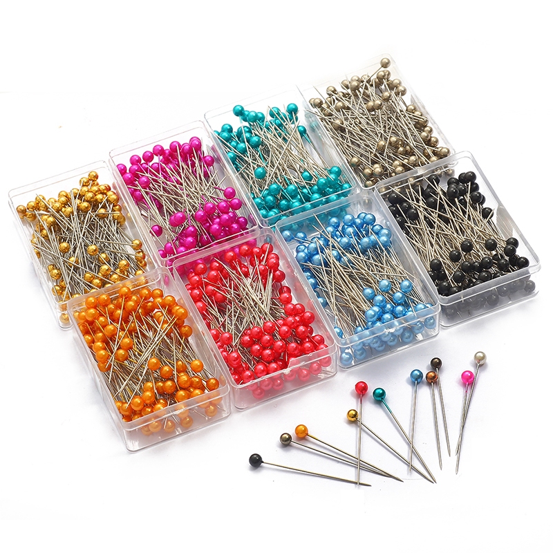 100 ชิ้นเย็บ Pins 38 มิลลิเมตร Pearl Ball Head Push Pins ตรง Quilting Pins สําหรับ Dressmaking เครื่องประดับตกแต่ง DIY เย็บเครื่องมือ