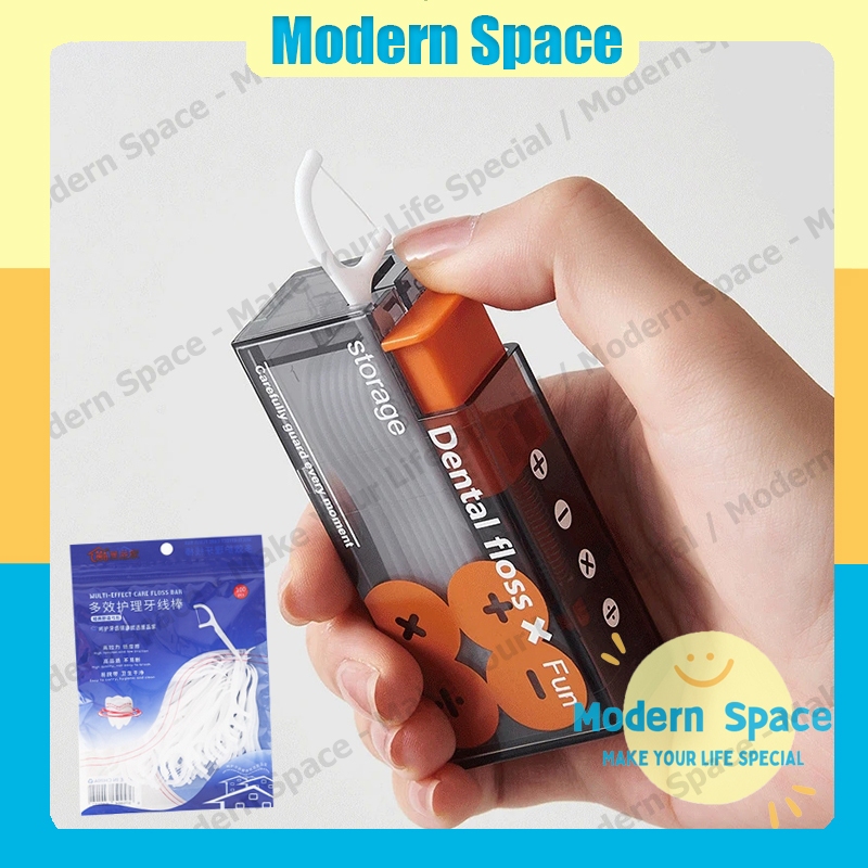 【สินค้าพร้อมส่ง】กล่องเก็บไหมขัดฟันอัตโนมัติ แบบเติมได้ กล่อง แบบพกพา Floss Dispenser ใช้ขัดฟัน เขี่ยเศษอาหารตามซอกฟัน