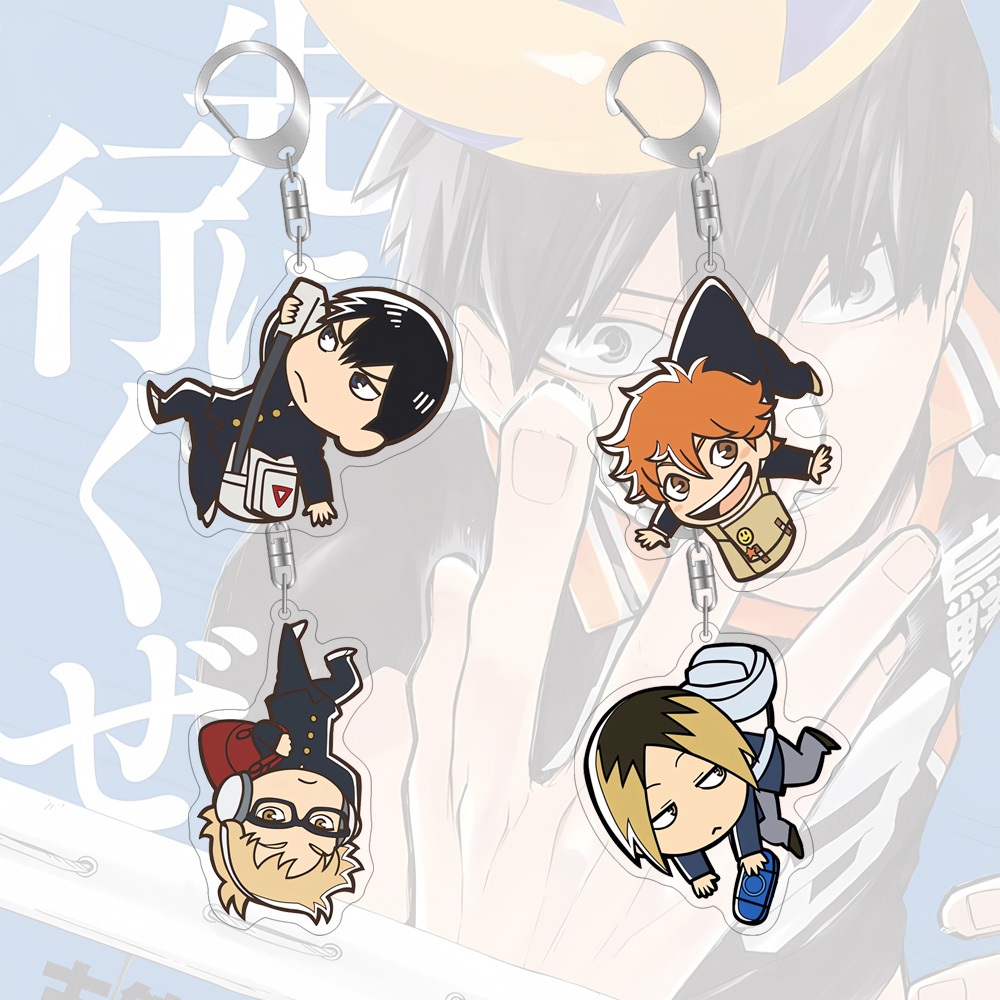 พวงกุญแจขนาด 55 มม. อิน ไฮคิว ตัวการ์ตูนอะคริลิคอะนิเมะอนุพันธ์กระเป๋าจี้สร้างสรรค์