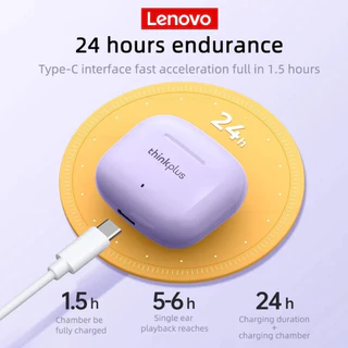 Lenovo Earbuds Audio LP40S True wireless Bluetooth 5.0 หูฟังหูฟังชุดหูฟังสําหรับเล่นเกมที่มีความหน่วงต่ําพร้อมไมโครโฟนเพลง HD