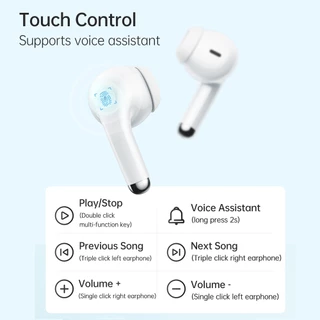 Lenovo Earbuds Audio LP40S True wireless Bluetooth 5.0 หูฟังหูฟังชุดหูฟังสําหรับเล่นเกมที่มีความหน่วงต่ําพร้อมไมโครโฟนเพลง HD