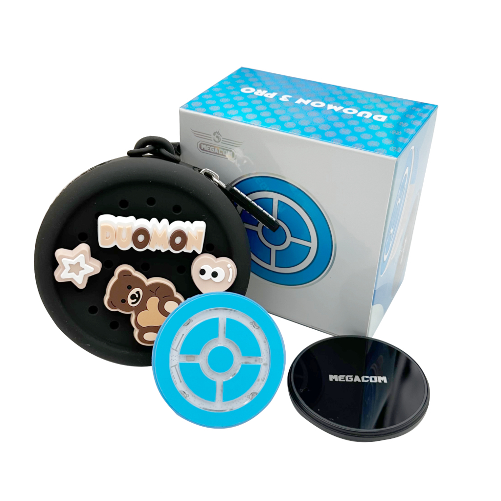 MEGACOM DuoMon3 PRO 2025ver.1P/2P Auto Catcher สำหรับ Pokémon Go, อุปกรณ์เสริม Pocket Go แบบไร้สายที่ชาร์จได้พร้อมแอปปรับแสง, การสั่น, เสียง และเชื่อมต่อด้วยการแตะครั้งเดียว