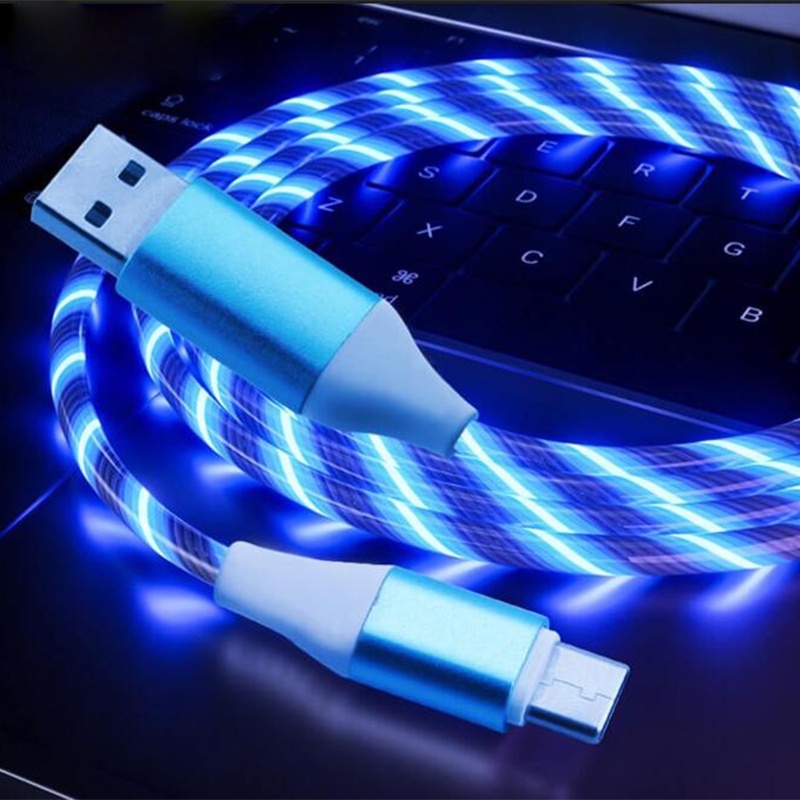 1.2เมตร สายชาร์จมีไฟ LED 3IN1 เส้น ชาร์จเร็วมีไฟวิ่ง สายชาร์จ ใช้งานได้กับโทรศัพท์ทุกรุ่น