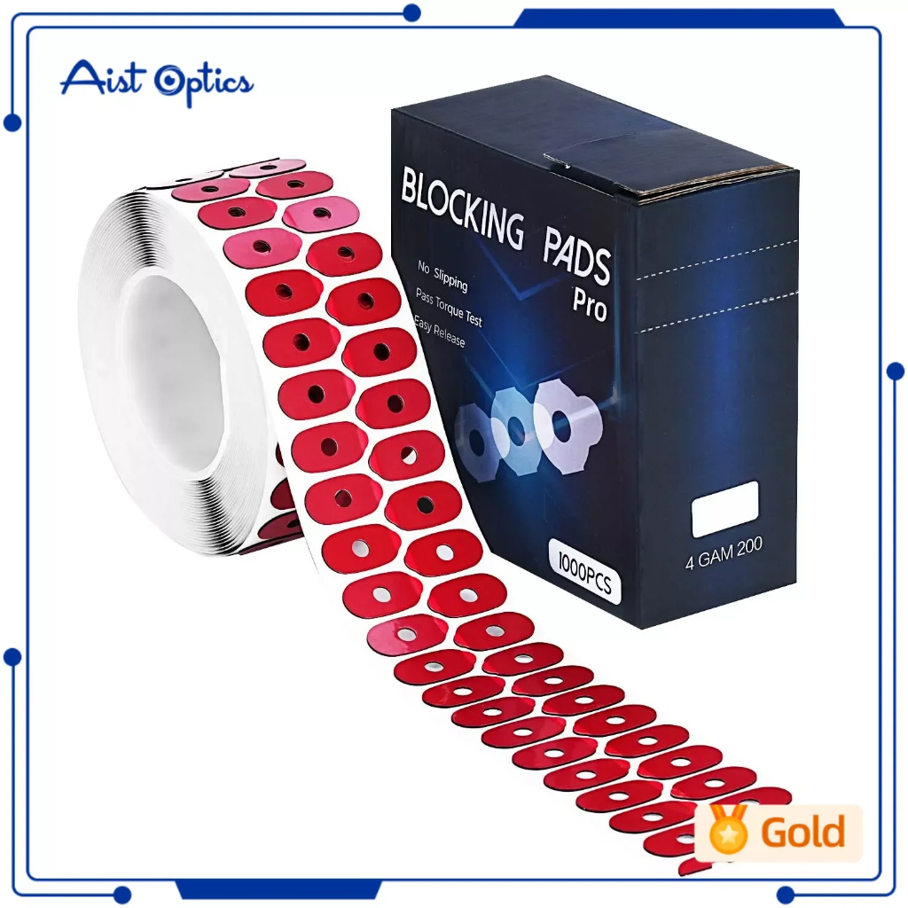 Super hydrophorb 1000 ชิ้นเลนส์ Edger ลื่น Edging Blocking Pad เหมาะสําหรับเลนส์พิเศษสติกเกอร์กาว
