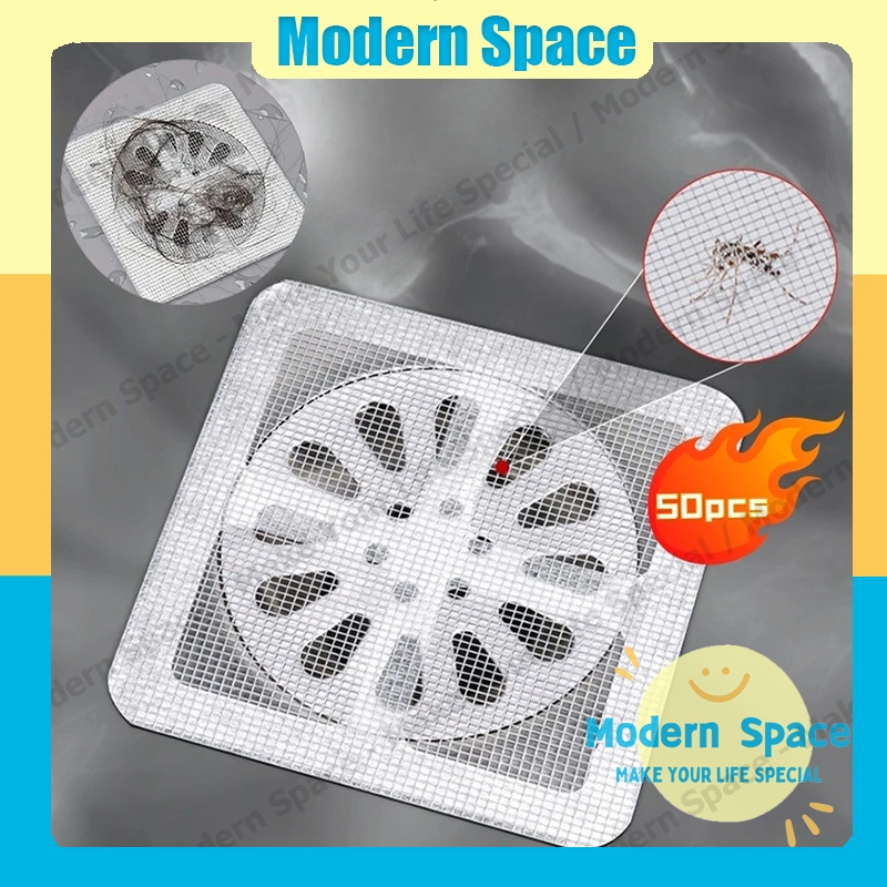 【สินค้าพร้อมส่ง】สติกเกอร์กรองท่อระบายน้ํา ําสติกเกอร ์ ฝักบัวท ่อระบายน ้ ป้องกันแมลง และขน ป้องกันการอุดตัน 10/30/50 ชิ้น