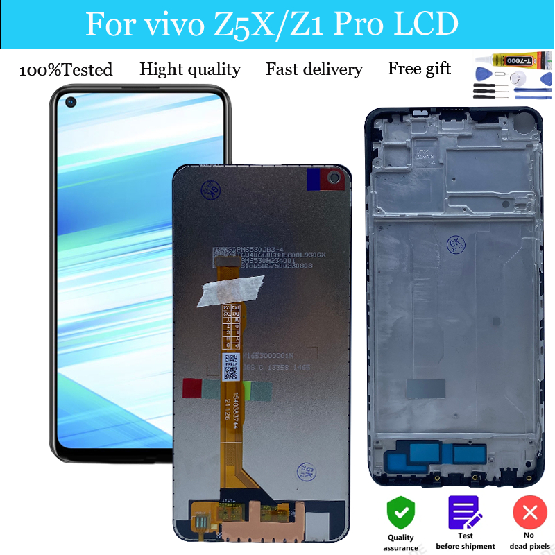 สําหรับ Vivo Z5X Vivo Z1 Pro Lcd Touch Screen Digitizer Assembly Replacement