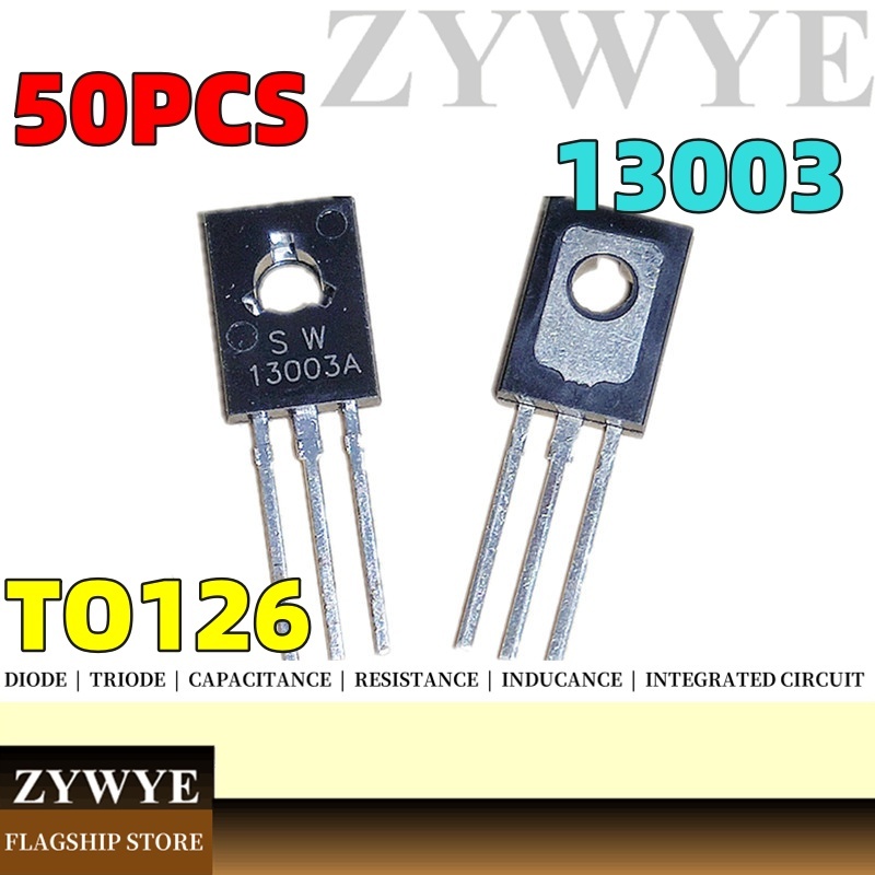 50 ชิ้น MJE13003 E13003 TO-126 Triode 13003 Triode Triode Crystal Tube