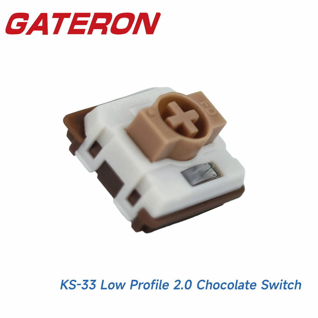 10 ชิ้น Gateron KS-33 Low Profile 2.0 สวิตช์ช็อคโกแลตสัมผัส 3 พิน RGB DIY Hot Swap Gaming สวิตช์คีย์บอร์ดแบบกลไก