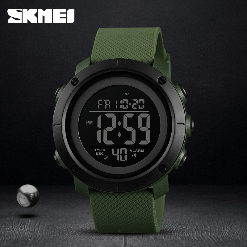 Skmei1426 นาฬิกาสําหรับผู้ชาย Digital Movement นาฬิกาผู้ชาย 50M กันน้ํา EL Backlight นาฬิกาข้อมือกีฬากลางแจ้ง1416
