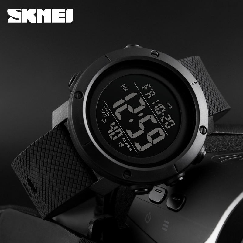 Skmei1426 นาฬิกาสําหรับผู้ชาย Digital Movement นาฬิกาผู้ชาย 50M กันน้ํา EL Backlight นาฬิกาข้อมือกีฬากลางแจ้ง1416