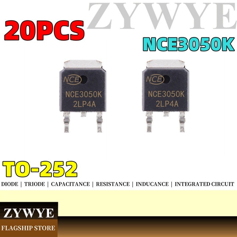 20pcs NCE3050K NCE3050 Field Effect Tube MOSFET-N 30V 50A Patch TO-252 ยี่ห้อใหม่