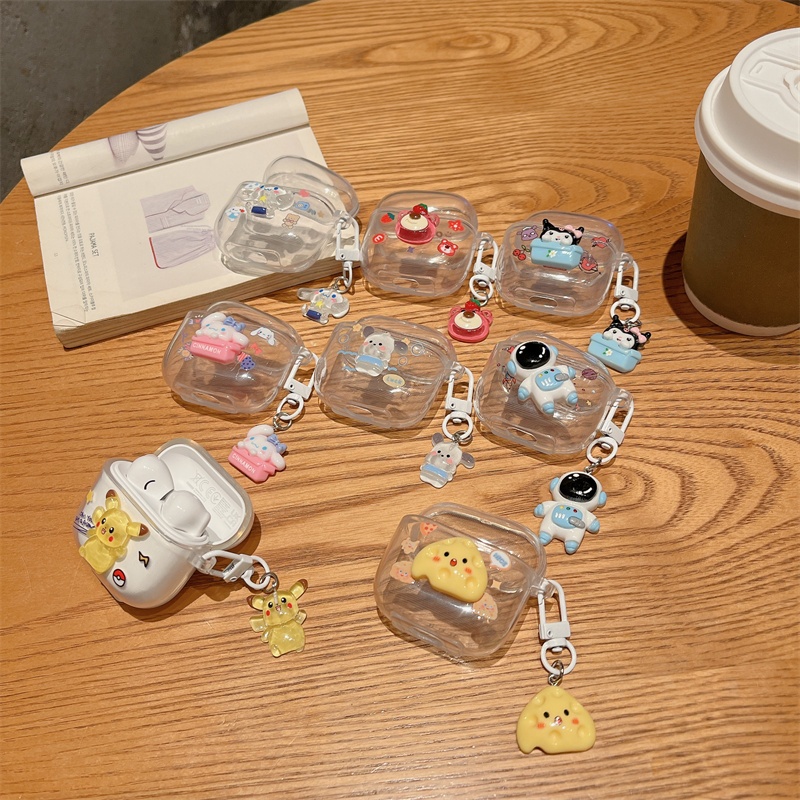 เคสหูฟัง Lenovo LP40 LP40S LP40 Pro LP40 Plus เคส Case สําหรับ หูฟังน่ารัก Kulomi สตรอเบอร์รี่หมีนัก