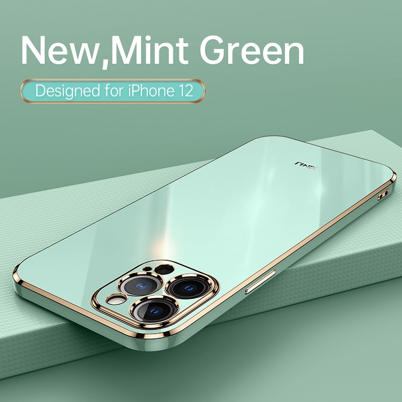 สําหรับ iPhone 15 Pro Max 15 Plus i15 14 Pro Iphone14 13 i12 6D ชุบ Soft TPU กันกระแทกโทรศัพท์มือถือ