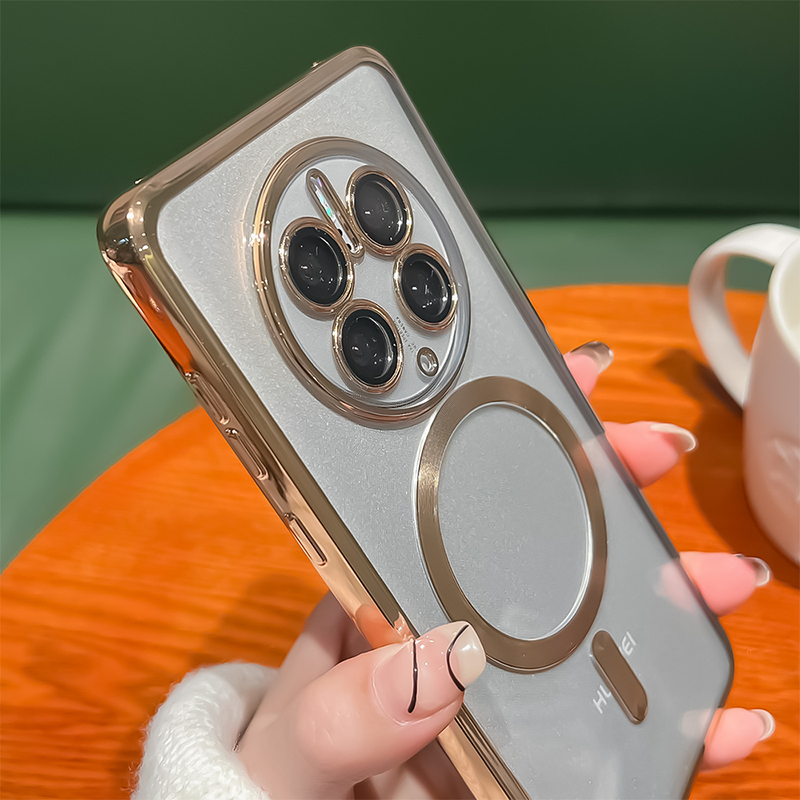 ไร้สายชาร์จแม่เหล็กสําหรับ Huawei P30Pro P40 P50 P60 Pro Pura 70 70Pro 80Pro 80 Ultra ชุบกันกระแทกฝา