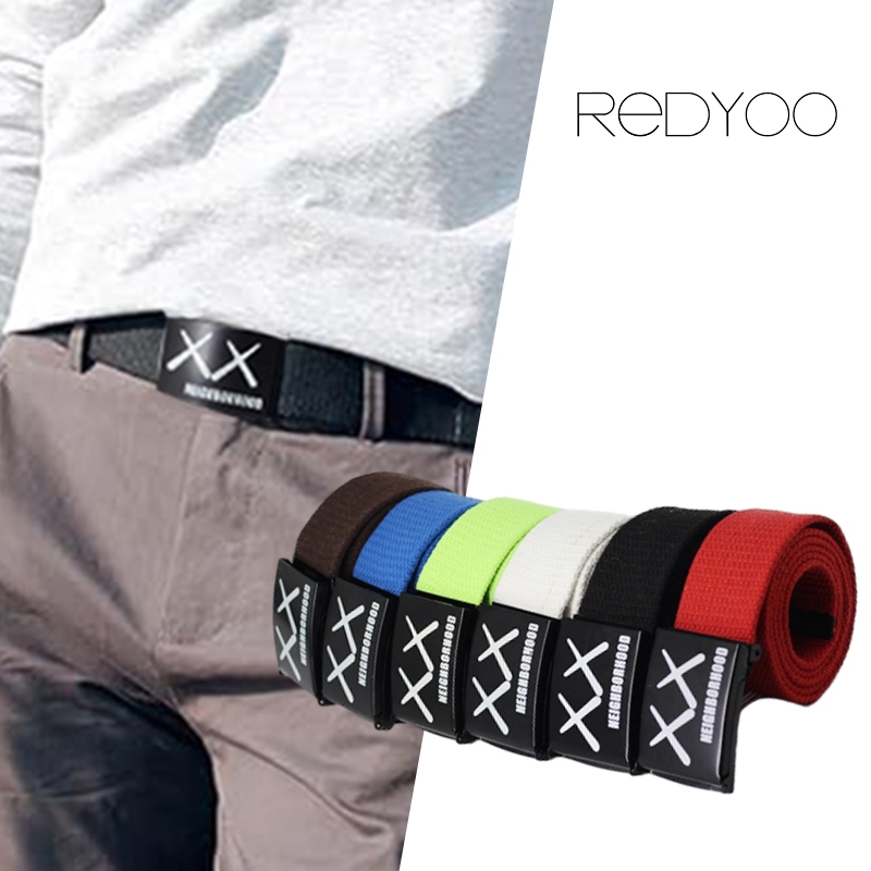 REDYOO เข็มขัดแฟชั่น ผ้าแคนวาส สวยๆ มี 6สี