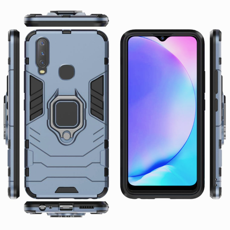 เคส Vivo 1820 y12 y12i y11 y17 y15 1901 1902 1903 1904 1906 ใหม่ป้องกันการล่มสลายมาพร้อมกับเกราะวงเล็บชุดรวมกันเปลือกแข็งแบบพกพา