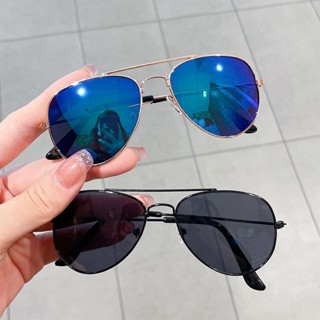 แฟชั่นกรอบโลหะเด็ก Aviator แว่นตากันแดดคลาสสิก Retro แว่นตาส…
