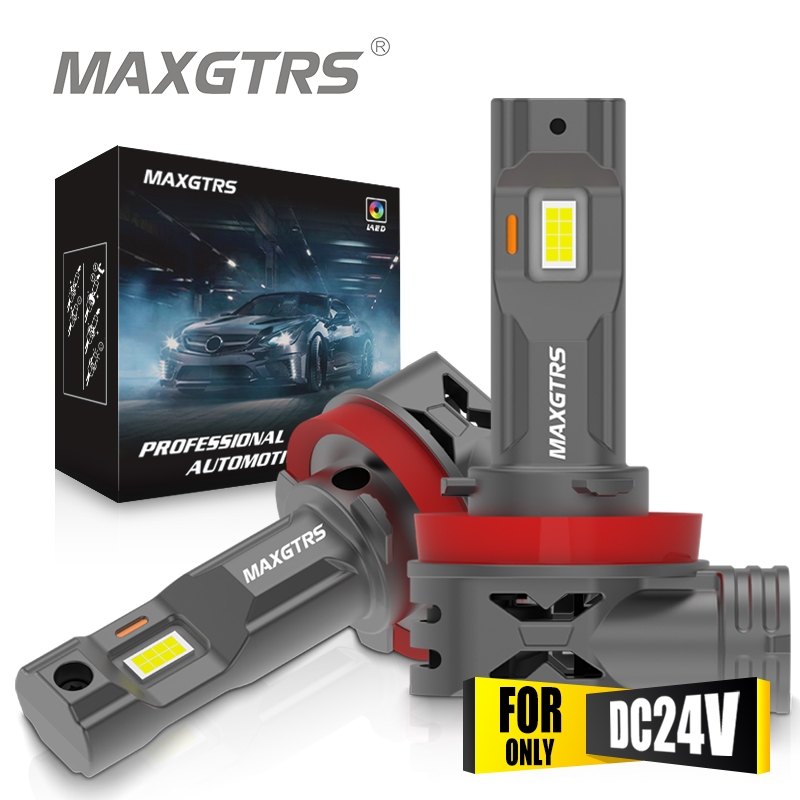 Maxgtrs 2X 24V 20000Lm CSP LED H4 9003 รถบรรทุกไฟ HB3 9005 HB4 9006 H8 H11 H7 LED 6000K ไฟหน้ารถหลอดไฟสีขาว