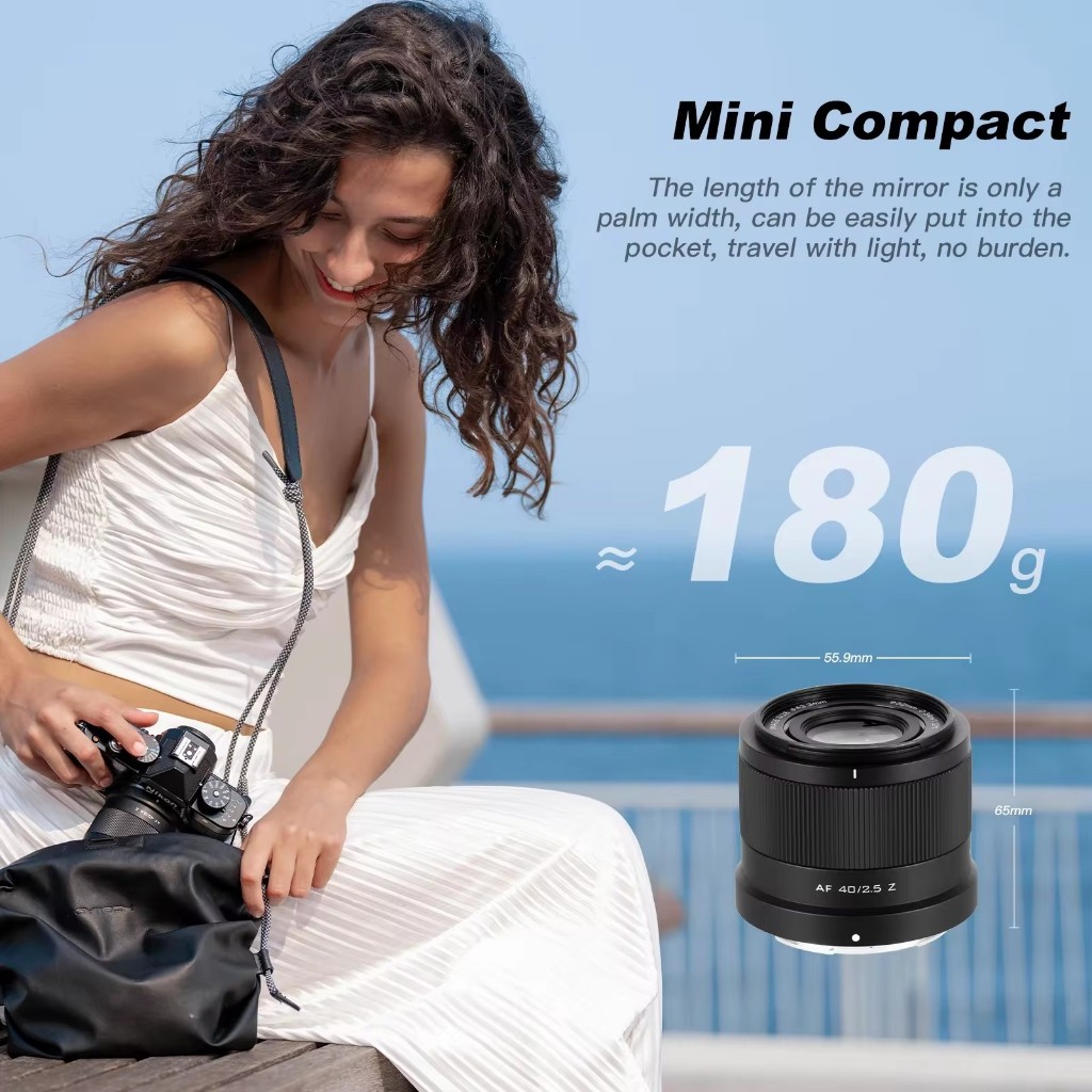 Viltrox 40 มม.F2.5 Full Frame Auto Focus STM Prime เลนส์รูรับแสงขนาดใหญ่สําหรับกล้อง Nikon Z Sony E Vlog Portrait เลนส์กล้อง