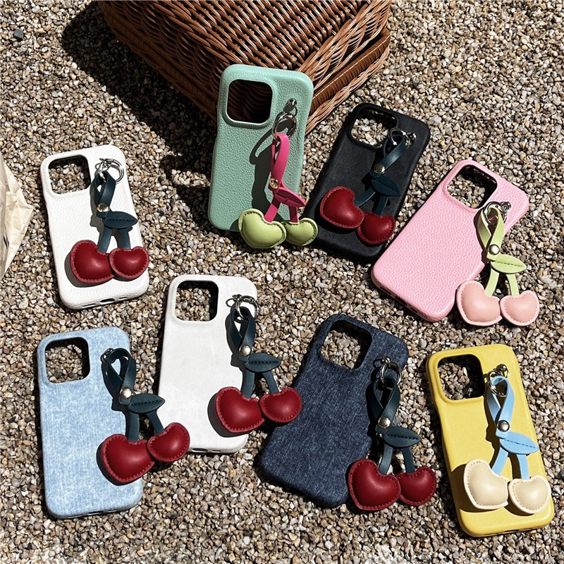 Iphone 15 Pro max 14 Pro max วัสดุ PU ลายลิ้นจี่ รองรับเคสโทรศัพท์