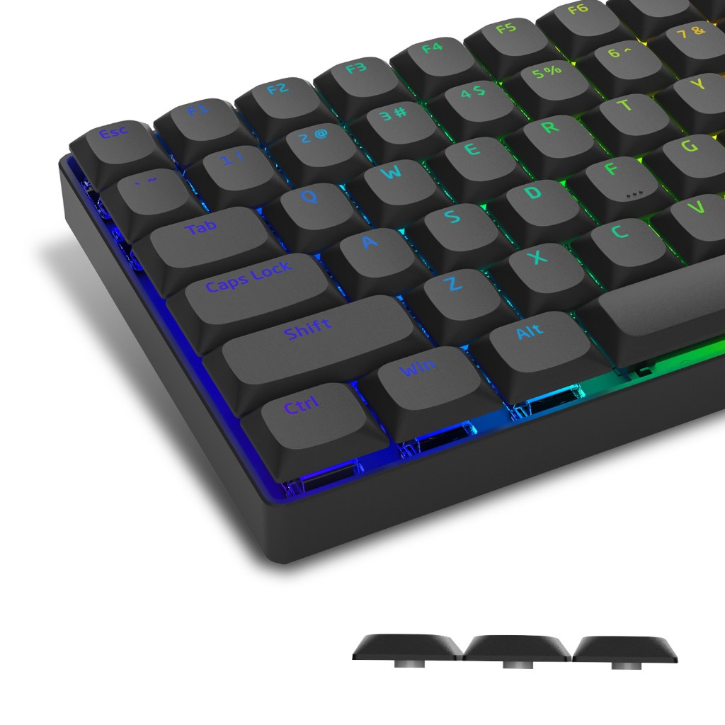 Voier 118 คีย์โปรไฟล์ต่ํา PBT Keycap Gradient keycaps Horizon Keycap สําหรับ Cherry Gateron MX เกมคีย์บอร์ดทํางาน US และรูปแบบ UK
