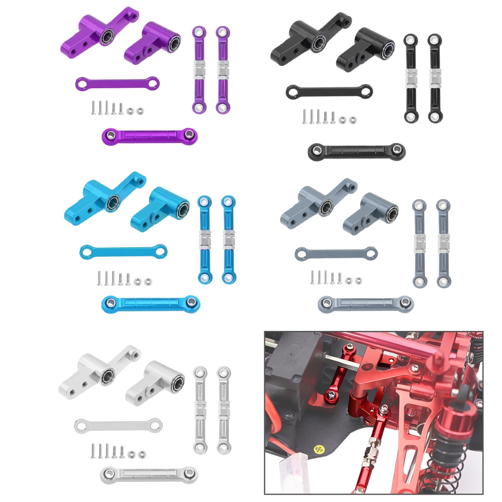 MJX 14209 14210 H14BM โลหะพวงมาลัย Link พวงมาลัยสําหรับ 1/14 MJX Hyper GO RC รถอัพเกรดเปลี่ยน 14434B