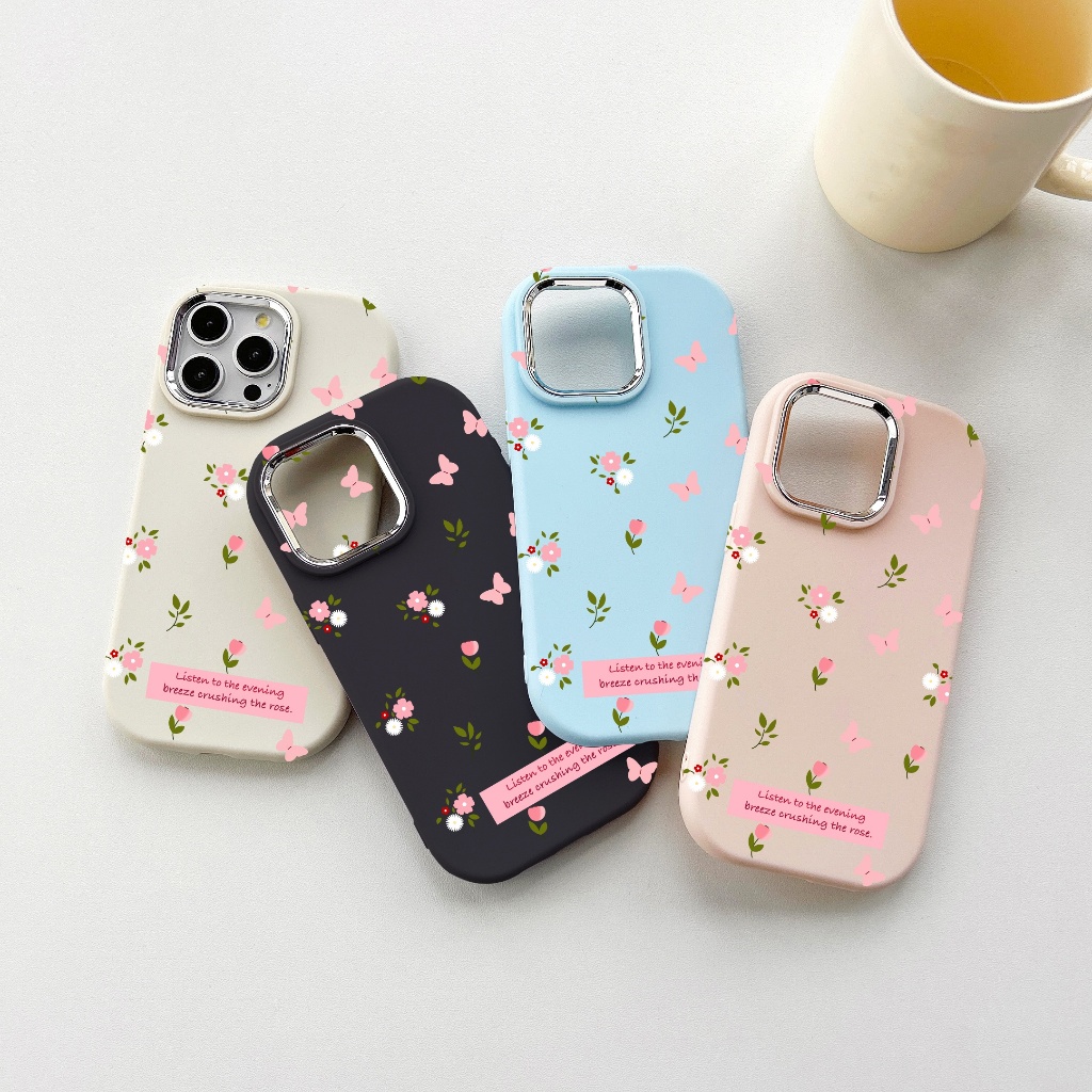 น่ารักนุ่มกันกระแทกกรณีเข้ากันได้ Infinix Note 50 50X 50S 40S 40 30 12 10 Pro G96 4G 5G ปลอกป้องกันกล้องซิลิโคน TPU ดอกไม้ผีเสื้อฝาครอบโทรศัพท์