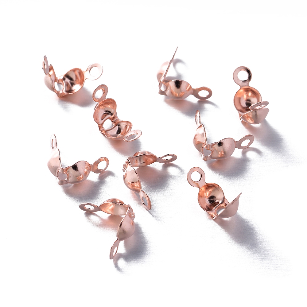 ข้อต่อตัวล็อคทอง 100ชิ้น/ล็อต ขนาด4x7มม. สำหรับโซ่เครื่องประดับ DIY ปลายจีบ แข็งแรงทนทาน - รูปที่ 3