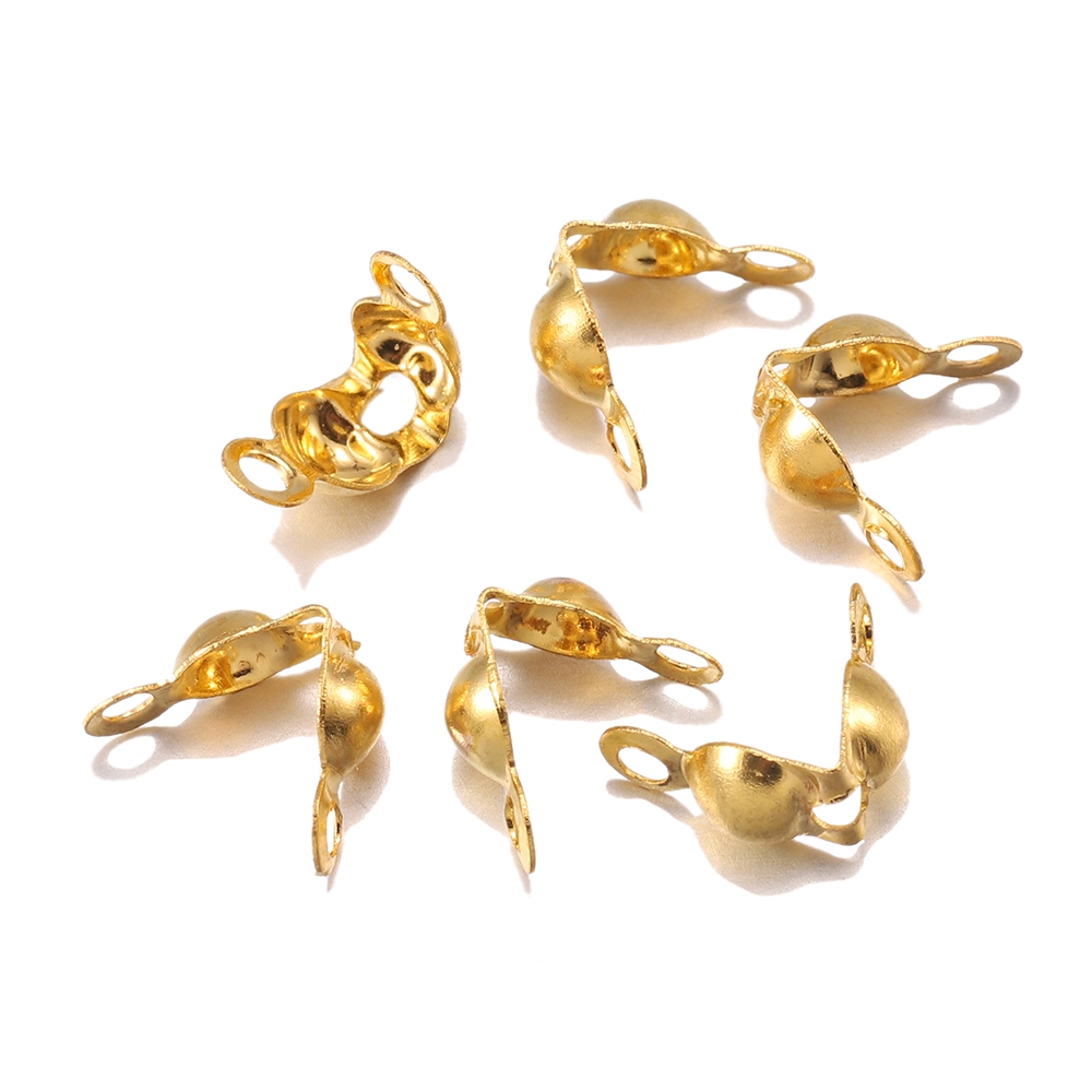 ข้อต่อตัวล็อคทอง 100ชิ้น/ล็อต ขนาด4x7มม. สำหรับโซ่เครื่องประดับ DIY ปลายจีบ แข็งแรงทนทาน - รูปที่ 4