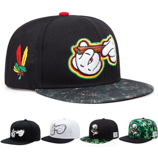 แฟชั่น หมวกเย็บปักถักร้อยสําหรับผู้ชายผ้าฝ้ายปรับหมวกฮิปฮอปว…