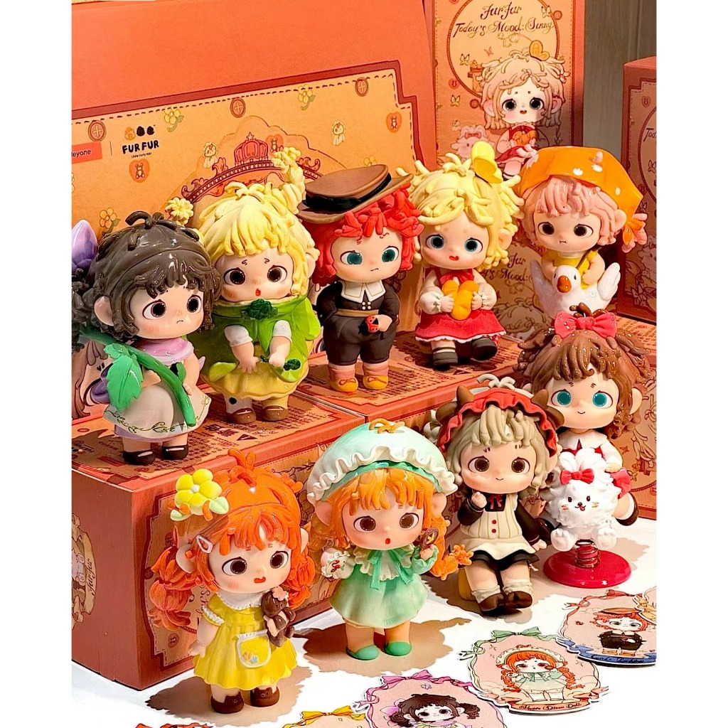 พร้อมสต็อก ของแท้ heyone Fufu วันนี้ Mood Sunny Series Mystery Box เครื่องประดับสาวของเล่นตุ๊กตารูปของขวัญสร้างสรรค์สําหรับเด็กผู้หญิง