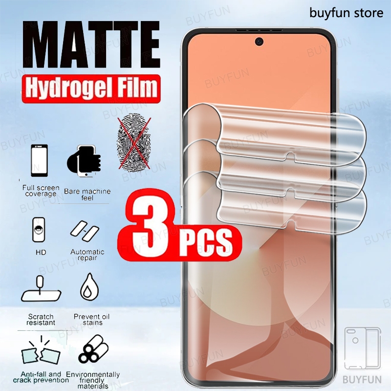 3 ชิ้น Matte Screen Protector Frosted ป้องกันฟิล์มไฮโดรเจลสําหรับ Samsung Galaxy Z Flip 6 4 3 1 5 Flip6 zflip6 5G