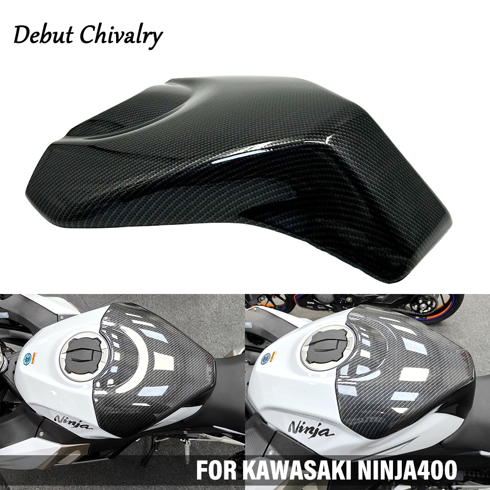 อุปกรณ์เสริมรถจักรยานยนต์ สําหรับ Kawasaki NINJA400 NINJA 400 ฝาครอบถังน้ํามันเชื้อเพลิงรถจักรยานยนต์ถังน้ํามันเชื้อเพลิงเกราะป้องกัน