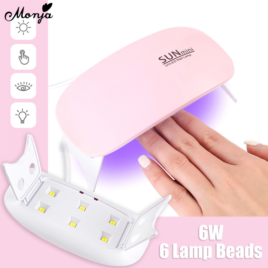Monja 6W LED เครื่องอบเล็บ อุปกรณ์ทำเล็บ เครื่องอบ คุณภาพสูงเหมาะสำหรับมืออาชีพ แห้งไว ของแท้ USB