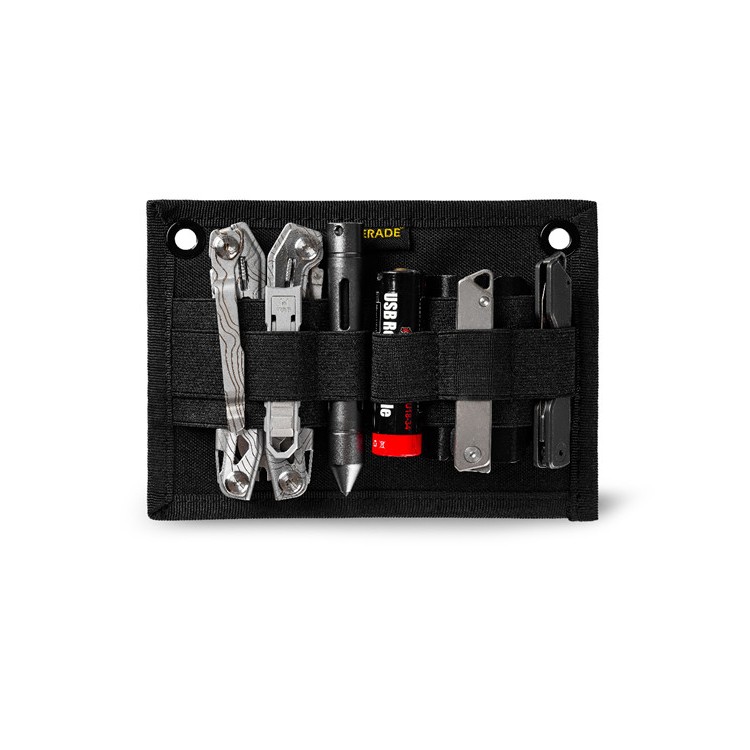 PL10 EDC Organizer Elastic Modular, EDC ใส่กระเป๋าแผง Hook Backed อุปกรณ์เสริม,ขนาดใหญ่ EDC Elastic 