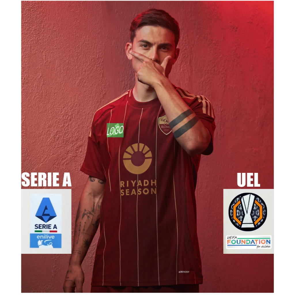 24-25 Roma Home [รุ่น Player] เสื้อฟุตบอล S-2XL * คุณภาพสูง * เสื้อยืดกีฬา