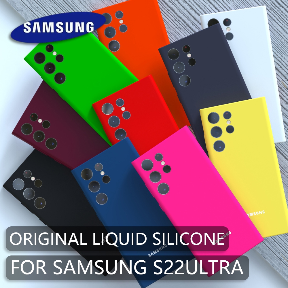 สําหรับ Samsung Galaxy S22 S23 S24 Ultra Plus S22Ultra S22Plus S22 เคสซิลิโคนกันกระแทก Soft-Touch ฝาหลัง Funda