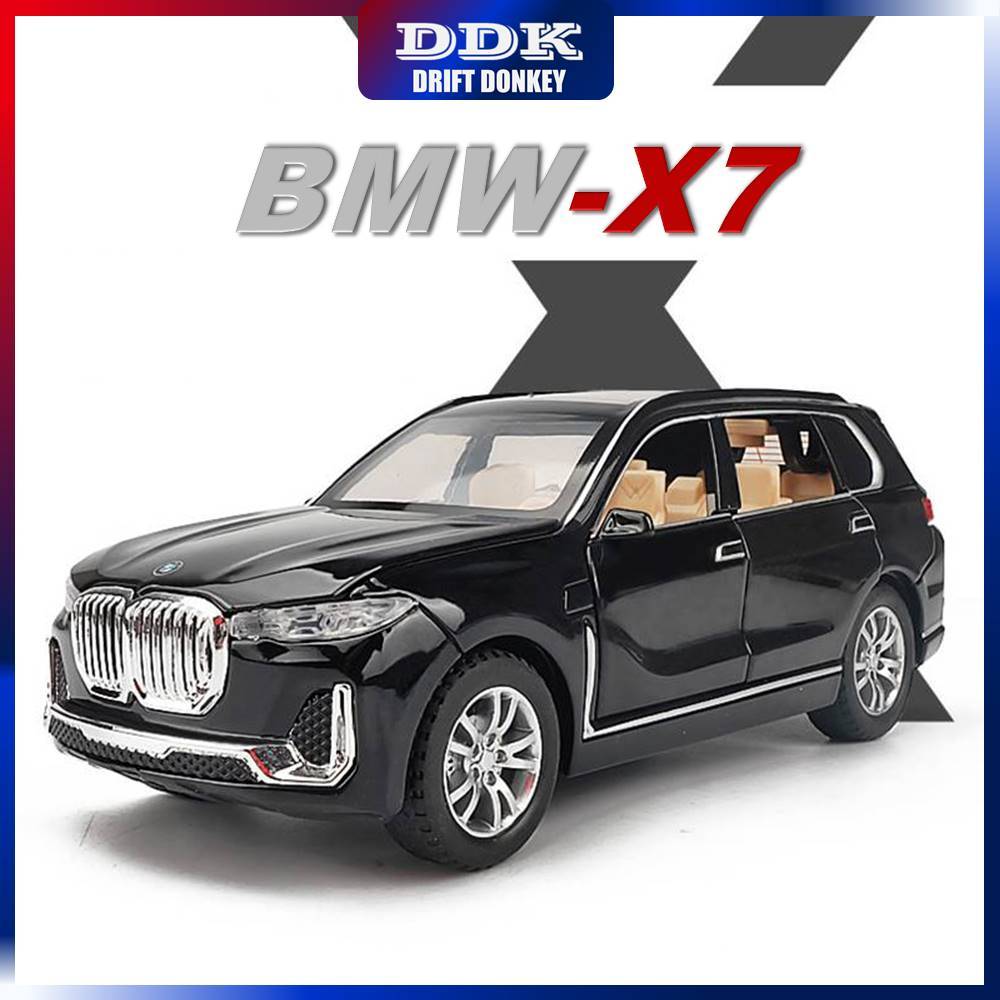 Ddk 1:32 Scale Die Casting รุ่นรถของเล่นรถตกแต่งบ้านโลหะเสียงแสงดึงกลับเด็กเพื่อนของขวัญวันเกิด BMW X7
