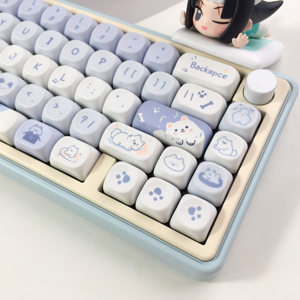ปุ่มกดธีม Samoyed MOA ปุ่มกด PBT Dye-Sublimation