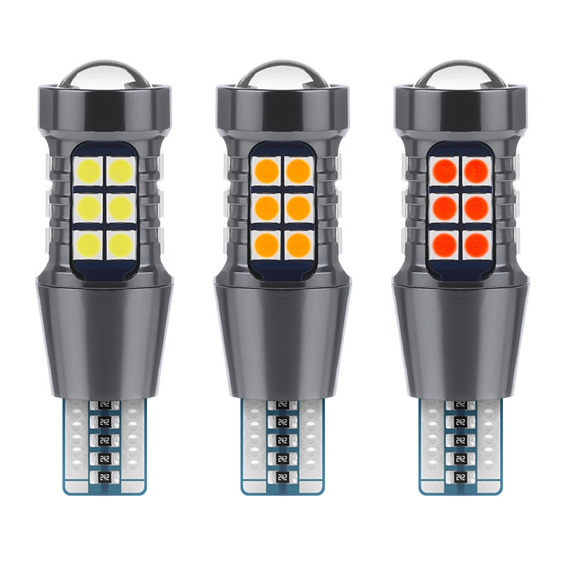 2 ชิ้น T15 W16W 12V 3030 27Chips หลอดไฟ Led รถสําหรับรถยนต์ Back up ไฟย้อนกลับ