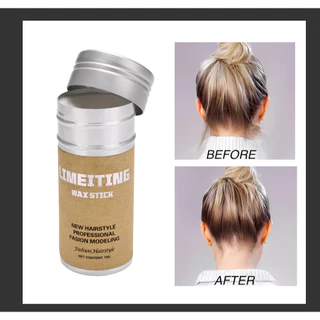 สปอตสปอตสปอต#Hair Wax Stick Smooth Back Hair Brush Set 4 ชิ้น Pomade Stick จัดแต่งทรงผมติดทนนาน Wax Stick พร้อมหวีจัดแต่งทรงผมสําหรับผมและวิกผม Flyaways Frizzy Wigs