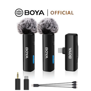 BOYA BOYALINK A1/A2 Wireless Microphone Lapel Noise Cancellation Microphone Mic for Vlog Interview