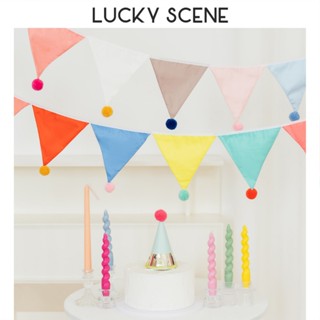 ผ้าฝ้ายขนสัตว์ลูกสามเหลี่ยมสตริงธงเต็นท์ธงภาพพื้นหลังสตริงธง…