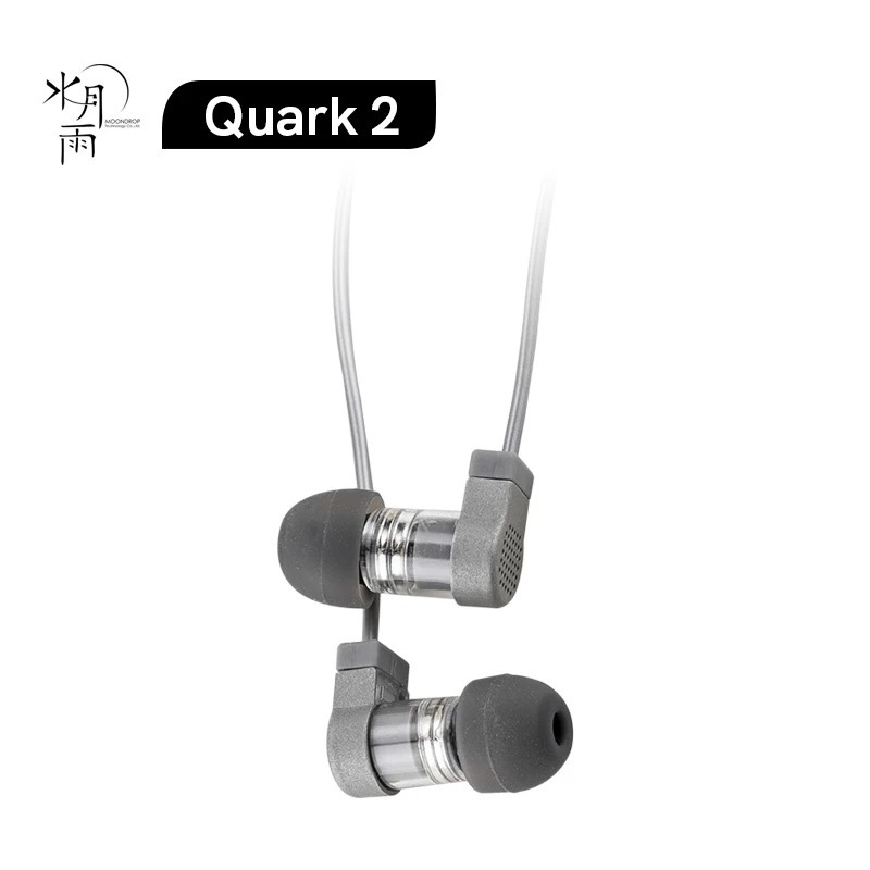 MOONDROP Quark 2 HiFi USB C หูฟังชนิดใส่ในหู 32Bit/384kHz ฮาร์ดแวร์ถอดรหัส Heaphones