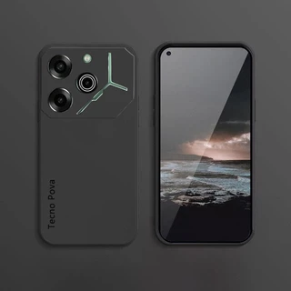 เคสโทรศัพท์สําหรับ Tecno Pova 6 Neo 2 3 7 กรณีทราย Matte นุ่มกันกระแทกกล้องรอบด้านฝาครอบป้องกัน Tecno Pova 5 4 Pro Fundas