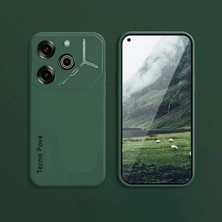 เคสโทรศัพท์สําหรับ Tecno Pova 6 Neo 2 3 7 กรณีทราย Matte นุ่มกันกระแทกกล้องรอบด้านฝาครอบป้องกัน Tecno Pova 5 4 Pro Fundas
