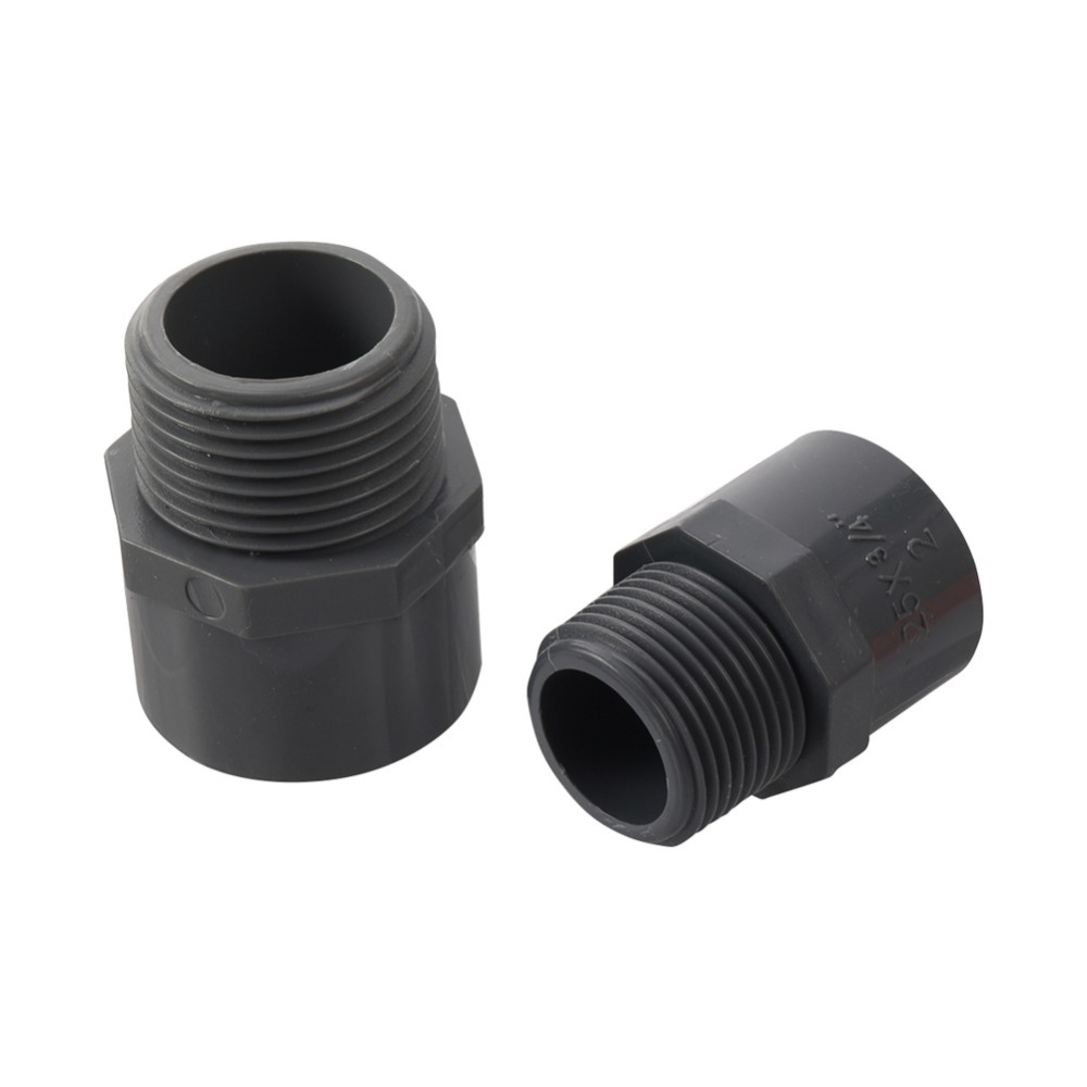 1/2 "3/4" 1 "ชายกระทู้ ถึง รหัส 20/25/32มิลลิเมตรท่อน้ําพีวีซีตรงเชื่อมต่อสวนชลประทานหลอดการเชื่อมต่อร่วมถังอะแดปเตอร์