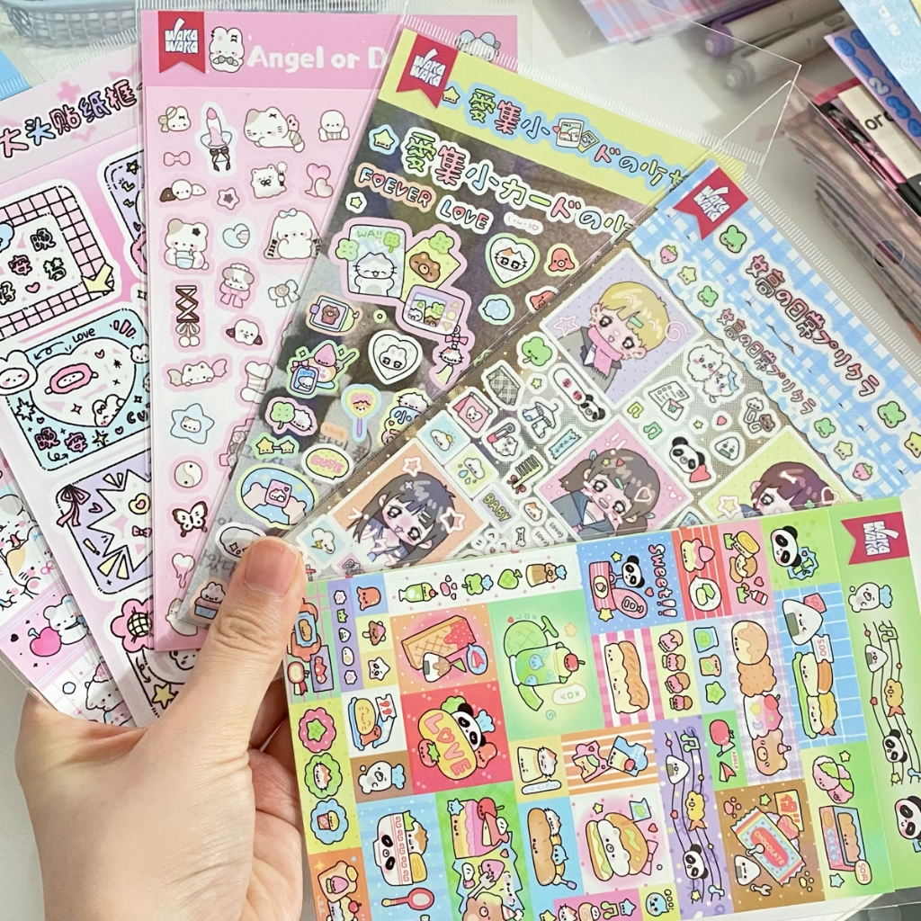 ซื้อส่วนลดเพิ่มเติม สติ๊กเกอร์น่ารัก สติ๊กเกอร์บัญชีมือ สติ๊กเกอร์การ์ดนกกาเหว่า diy