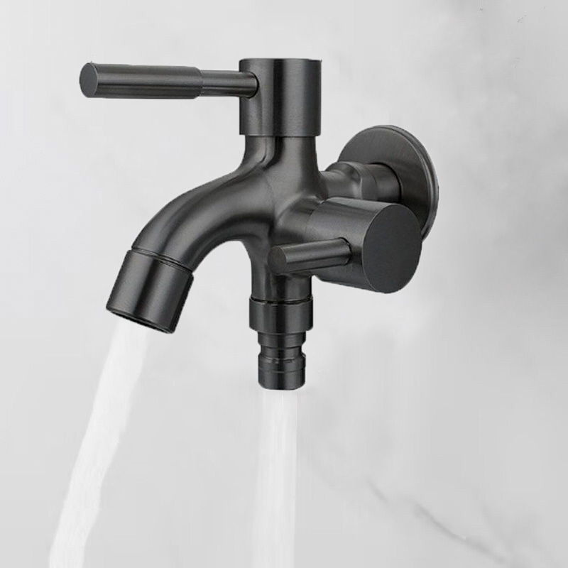 TQTQ สแตนเลส 304 ก๊อกน้ําสระว่ายน้ํามัลติฟังก์ชั่น ก๊อกน้ําคู่เครื่องซักผ้า ใช้สําหรับห้องน้ํา ระเบียง เครื่องซักผ้า - รูปที่ 2